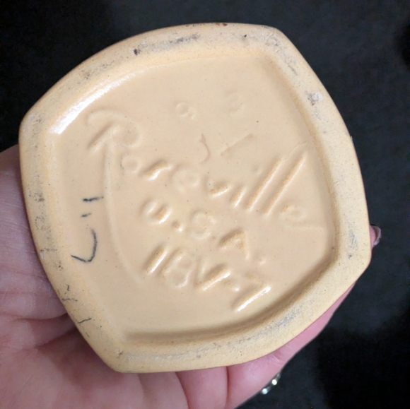 Vintage Original Roseville Pottery Snowberry Bud Vases - Picture 7 of 7